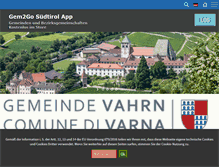 Tablet Screenshot of gemeinde.vahrn.bz.it